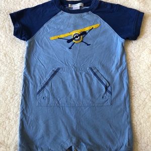 Janie and Jack Boys Airplane Onesie
